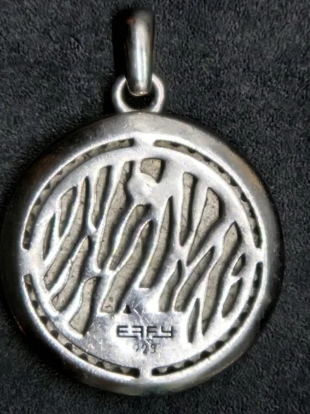 EFFY 925 Silver 14k Gold Plated Black Spinel Lion Pendant Necklace 22” Italy